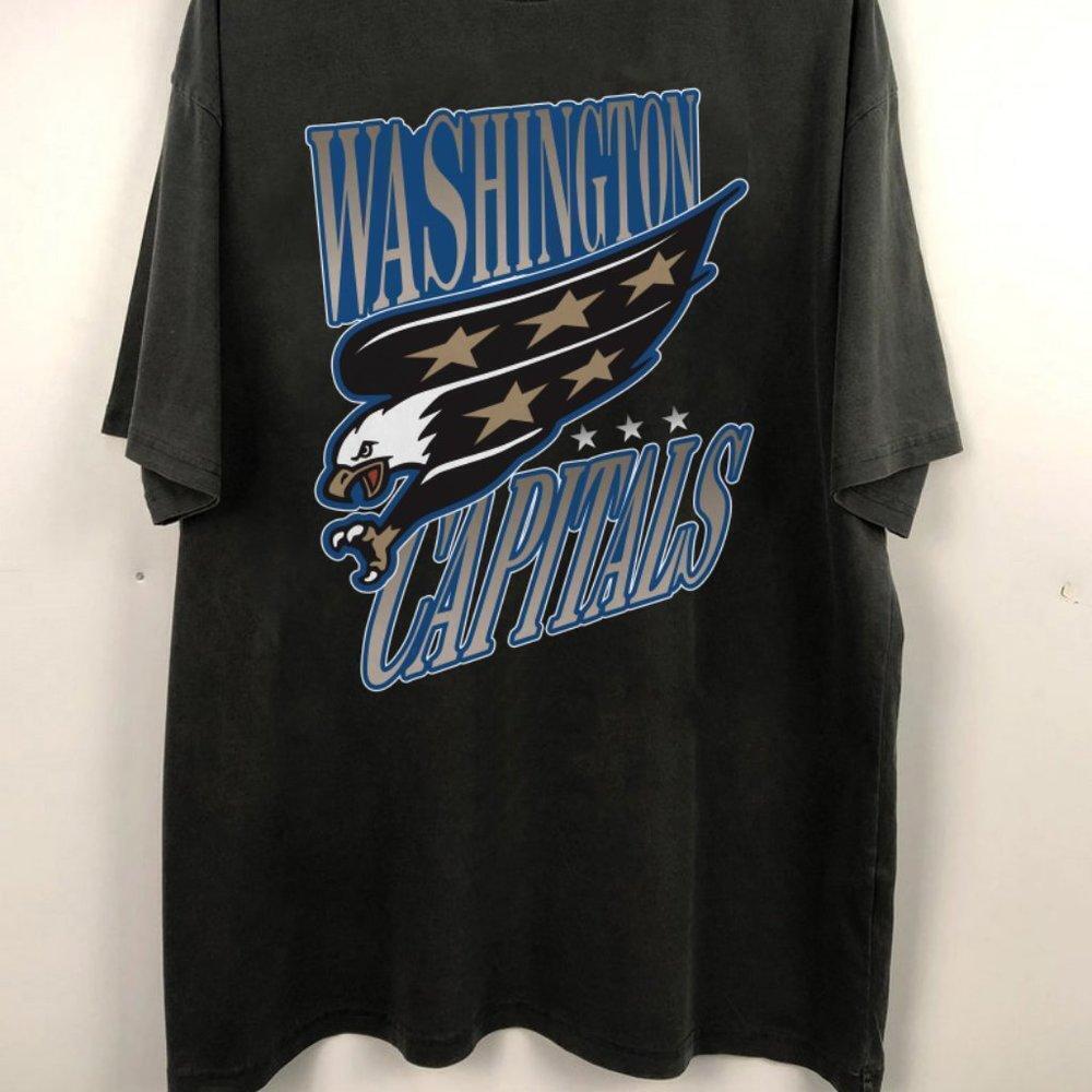 Washington Capitals 90_S Style Eagle Washington Hockey Fan Playoffs Shirt Gift